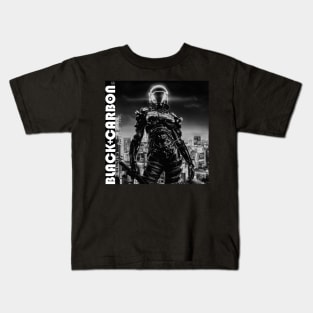 Black Carbon Cyberpunk Assassin 002 Kids T-Shirt